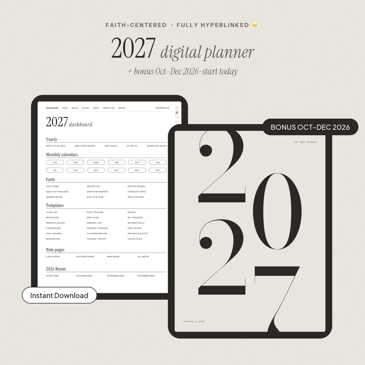 2027 Digital Planner
